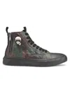 KARL LAGERFELD MEN'S QUILTED CAMO HIGH TOP SNEAKERS