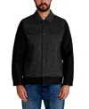 Karl Lagerfeld Men's Herringbone Jacket In Black