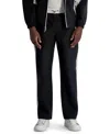 Karl Lagerfeld Men's Relaxed Fit Color Block Track Pants In Black