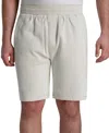 Karl Lagerfeld Paris Seersucker Pull-on Shorts In Neutral