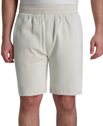 KARL LAGERFELD MEN'S RELAXED-FIT SEERSUCKER SHORTS