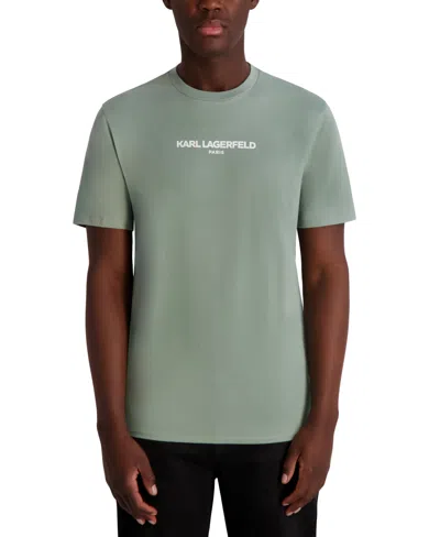 Karl Lagerfeld Men's Short Sleeve Crewneck Logo T-shirt