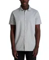 Karl Lagerfeld Printed Short Sleeve Button Front Shirt