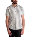 Karl Lagerfeld Striped Paris Striped Short Sleeve Logo Shirt