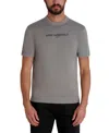 Karl Lagerfeld Men's Short Sleeve Sweater T-shirt In Gray