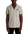 Karl Lagerfeld Striped Slim Fit Camp Shirt