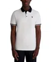 Karl Lagerfeld Men's Short Sleeve Tipped Logo Polo Shirt