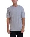 Karl Lagerfeld Men's Short Sleeves Sweater In Gray