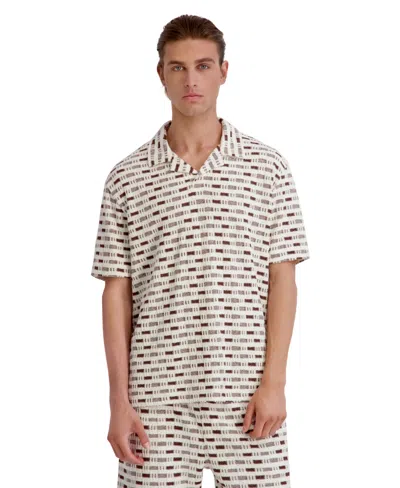 Karl Lagerfeld Men's Short-sleeve Polo Shirt In Multi