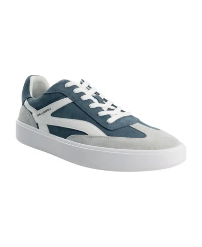 Karl Lagerfeld Men's Side K Racer Toe Sneakers In Blue