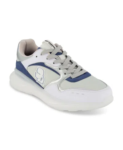 KARL LAGERFELD MEN'S SIDE LOGO HEAD PATCH RUNNING SNEAKERS