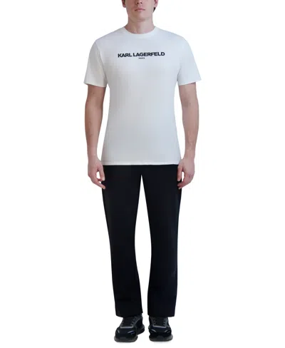 Karl Lagerfeld Men's Signature Fleece Pants In Black