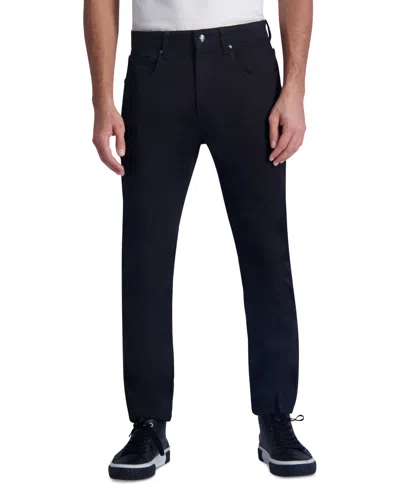 Karl Lagerfeld Men's Slim Fit Denim Jeans, Created For Macy's In Black