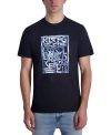 Karl Lagerfeld Men's Slim Fit Short-sleeve Box Sketch Logo Graphic T-shirt In Black