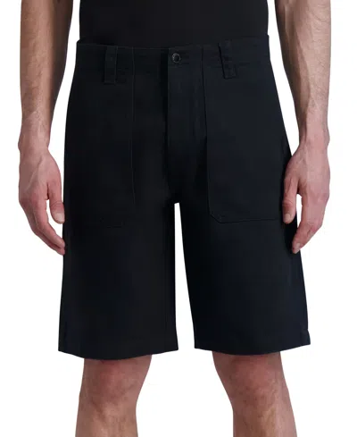 Karl Lagerfeld Men's Slim-fit Shorts, Created For Macy's In Black