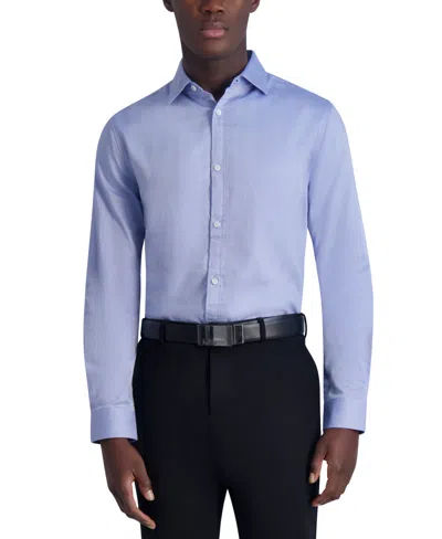 Karl Lagerfeld Men's Slim-fit Woven Shirt In Blue