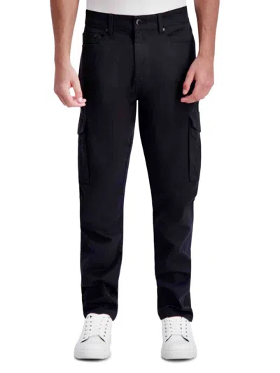 Karl Lagerfeld Men's Solid Cargo Pants In Black