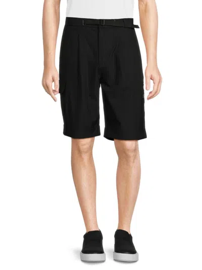 Karl Lagerfeld Men's Solid Stretch Shorts In Black