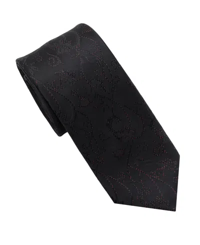 Karl Lagerfeld Men's Sparkle Herringbone Pattern Classic Tie