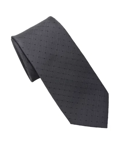 Karl Lagerfeld Men's Sparkle Medallion Pattern Classic Tie In Gray