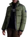Karl Lagerfeld Paris Quilted Puffer Jacket In Green