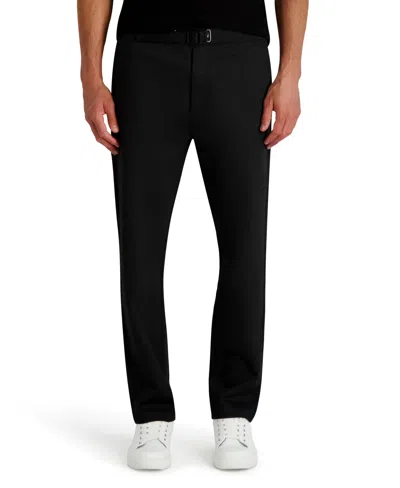 KARL LAGERFELD MEN'S STRAIGHT LEG BELTED PANTS