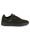 Karl Lagerfeld Men's Suede Low Top Sneakers In Olive