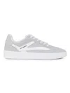 Karl Lagerfeld Men's Suede Side-k T-toe Low-top Sneakers In Gray