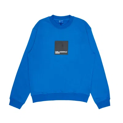 Karl Lagerfeld Men's Sweatshirt  Regular Logo Sweat Royal In Light Blue