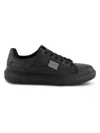 Karl Lagerfeld Paris Side Logo Plate Sneaker In Black