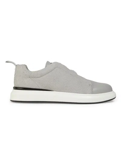 Karl Lagerfeld Men's Textured Low-top Leather Sneakers
