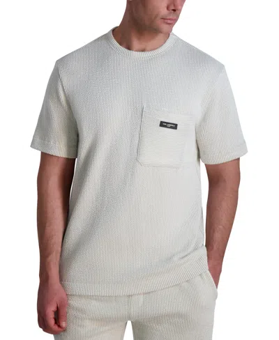Karl Lagerfeld Men's Textured Oversized T-shirt