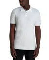 Karl Lagerfeld Paris Textured Cotton Sweater Polo