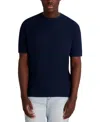 Karl Lagerfeld Kl Monogram Knitted Polo Shirt In Blue