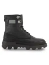 Karl Lagerfeld Lug Sole Work Boot In Black