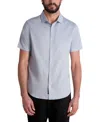 Karl Lagerfeld Karltooth Short Sleeve Shirt In Blue