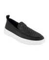 Karl Lagerfeld Men's Woven Slip On Loafers In Black