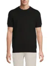 Karl Lagerfeld Men's Zigzag Jacquard Short-sleeve Sweater