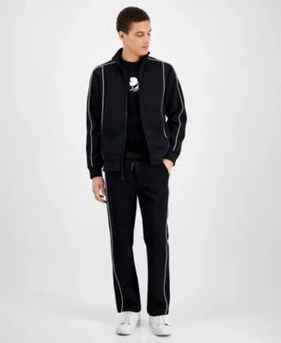 Karl Lagerfeld Mens Track Jacket T Shirt Pants In Black