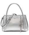 Karl Lagerfeld Mercerie Medium Shoulder Handbag In Silver