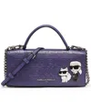 Karl Lagerfeld Meribel Top Handle Wallet In Purple