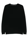 Karl Lagerfeld Merino Wool Sweater In Black