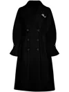 Karl Lagerfeld Mesh Trench Coat In Black