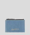 Karl Lagerfeld Metal Klj Logo Denim Cardholder