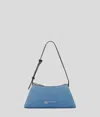 Karl Lagerfeld Metal Klj Logo Denim Shoulder Bag