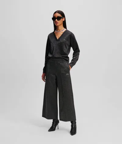 Karl Lagerfeld Metallic Culottes