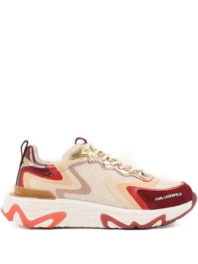 Karl Lagerfeld Metallic-panelled Chunky Sneakers In Multi
