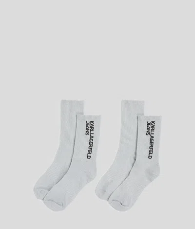 Karl Lagerfeld Metallic Socks - 2-pack