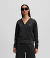 Karl Lagerfeld Long-sleeved Sweatshirt In Black