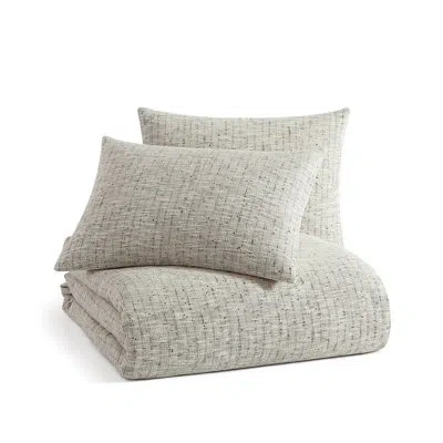 Karl Lagerfeld Metallic Tweed King Comf Set Ivory